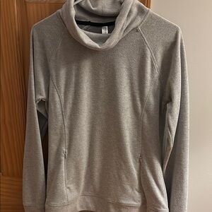 Women's Gray Cowl Neck Sweater